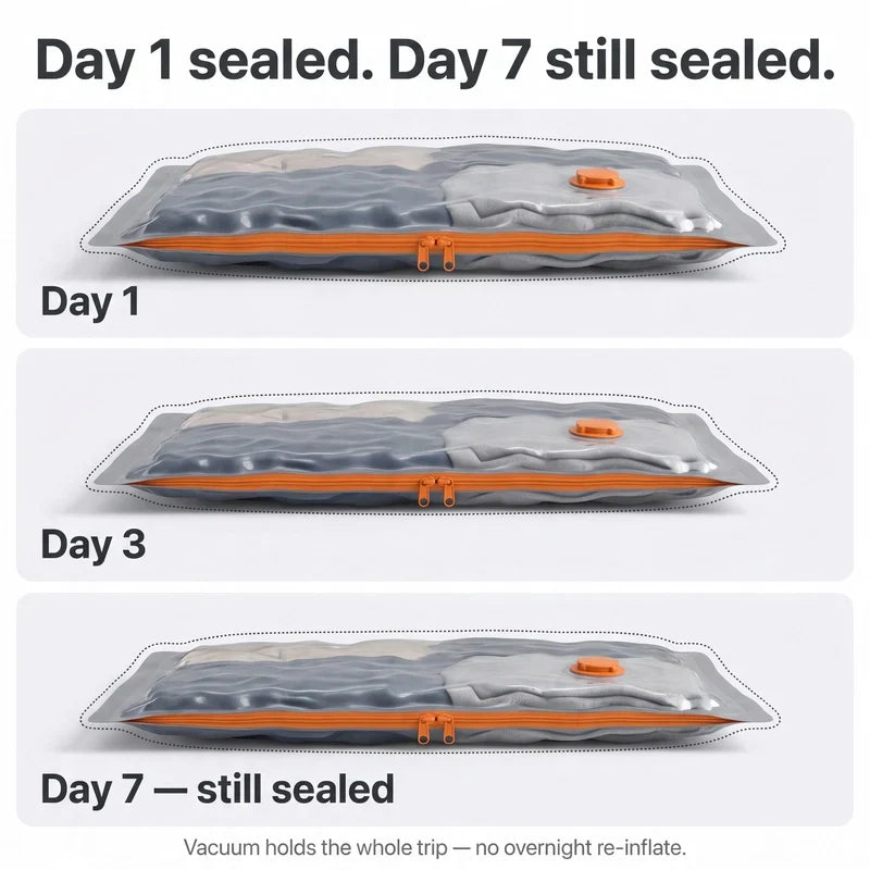 Calluve PacVac | Portable Travel Vacuum Bags